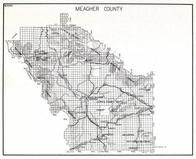 Meagher County, Lewis and Clark National Park, Martinsdale, Groveland, Lebo, Calkins, Moyne, Fillogan, Findon, Montana State Atlas 1950c